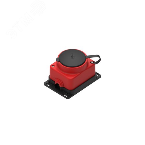 MultiSet Розетка 2К+З открытой установки каучуковая 16А/250В IP44 Красная - артикул MST4403RD