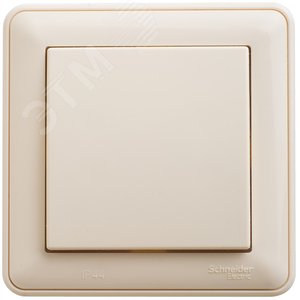 W59 AQUA Переключатель одноклавишный, 10АХ, IP44, в сборе, слоновая кость - SE (Потенциал)