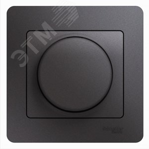 GLOSSA светорегулятор (диммер) поворотный 300Вт в сборе графит (GSL001334) - Schneider Electric