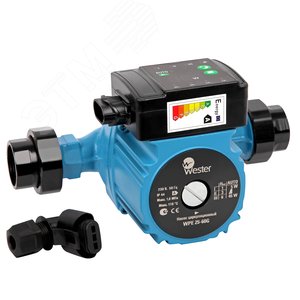 Насос циркуляционный WCP 25-80G 180мм, 8.5 м3/час, напор 8м, с гайками - WESTER