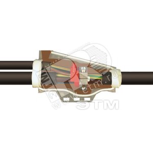 Муфта ответвительная заливная H5/SYS/UWR ПВХ 4х70мп/95ок-120мп/150ок мм2 ответвление 4х16-50 - CellPack