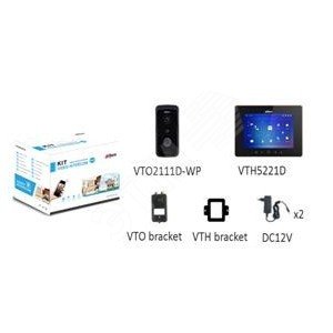 Комлект видеодомофонаIPWiFi (DHI-VTK-VTO2111D-WP-VTH52) - Dahua