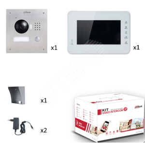 Комлект видеодомофона IP (DHI-VTK-VTO2000A-VTH1560BW(S)) - Dahua