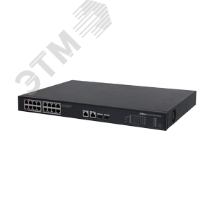 Коммутатор неуправляемый 24 портаRJ45/SFP 10 100 1000 Мб/с  PoE 240Вт - Dahua