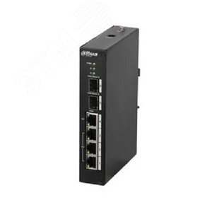 Коммутатор POE сетевой индустриальный 4 портовый (управляемый) (DH-PFS4206-4P-96) - Dahua