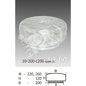 Стекло к НПО-22-2х60 Таблетка кракле 10-200-с200 - Элетех
