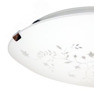 Светильник Нежность 250 НПБ 01-60-130 М15 матовый белый клипсы штамп металлик ИУ 4