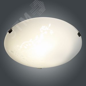 Светильник Нежность 250 НПБ 01-60-130 М15 матовый белый клипсы штамп металлик ИУ 6