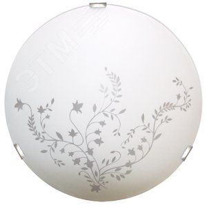 Светильник Нежность 250 НПБ 01-60-130 М15 матовый белый клипсы штамп металлик ИУ