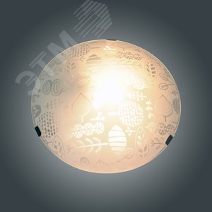Светильник Лужок 250 НПБ 01-60-130 М15 матовый белый клипсы штамп металлик ИУ - фото 5