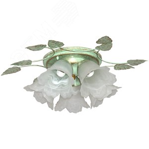 Корзина 151 зел./зол. (Плафон 62333) НПБ 01-5х60-101 Е14 ИУ - Элетех