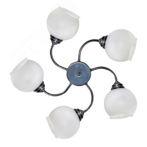 Светильник Камила 151мат.хром. (Плафон 8248) НСБ 01-5х60-120 Е27 ГУ 2