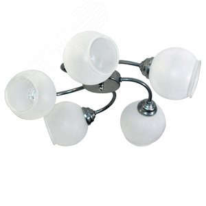 Светильник Камила 151мат.хром. (Плафон 8248) НСБ 01-5х60-120 Е27 ГУ