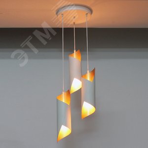 Светильник Маэстро 231 белый золотистый НСБ 01-3х60-138 Е27 ИУ 5