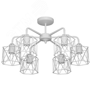Светильник Стелла 161 белый муар НПБ 01-6х60-142 Е27 ИУ - Элетех