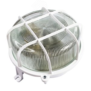 Светильник НПП-03-100-007 IP44 Креа корпус с решеткой белый 3