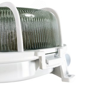 Светильник НПП-03-100-007 IP44 Креа корпус с решеткой белый 4