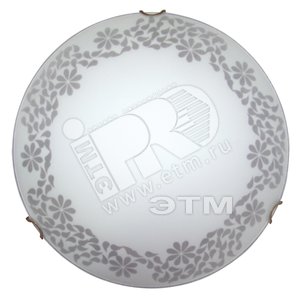 Светильник ДПБ 01-12-125 Серто LED 300 матовый белый/клипсы золото ИУ (1030450191) - Элетех