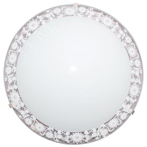Полюшко 225 LED 12 M04 глянцевый белый /кл.штамп металлик (225х55, 12Вт 6000К) ИУ - Элетех