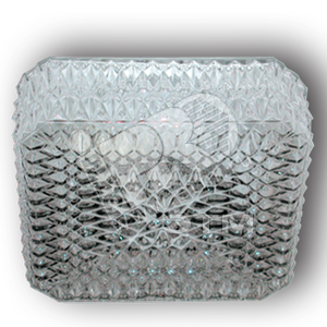 Светильник НПО-22-2x60-211 Квадрат 230 хрусталь - Элетех
