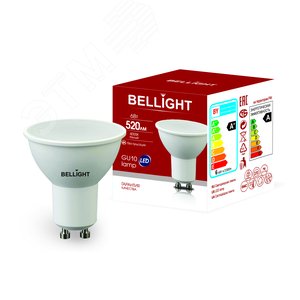 Лампа светодиодная LED 6Вт 4000K 520Лм GU10 - BELLIGHT