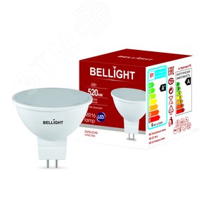 Лампа светодиодная LED 6Вт 4000K 520Лм MR16 Bellight (88297910) - BELLIGHT