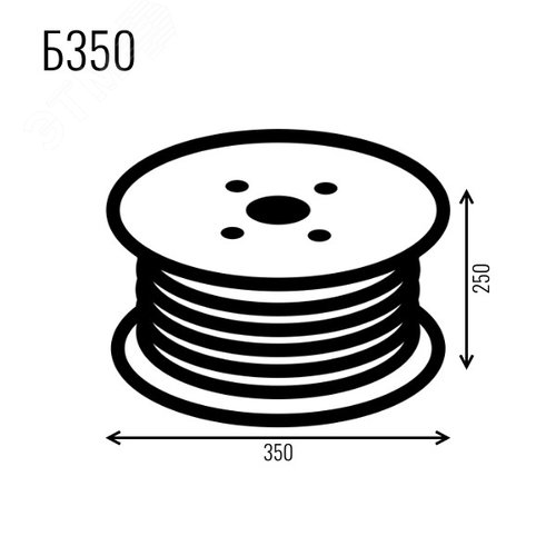 Кабель (провод) ParLan F/UTP Cat5e 2х2х0.52 PVC - фото 3