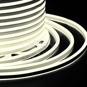 Гибкий Неон LED SMD, компактный 7х12мм, двухсторонний, ТЕПЛЫЙ БЕЛЫЙ, 120 LED/м, бухта 100м (131-066) - NEON-NIGHT