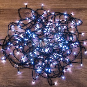 Гирлянда светодиодная универсальная 120 LED БЕЛЫЕ 12 метров | 303-104 | NEON-NIGHT - NEON-NIGHT