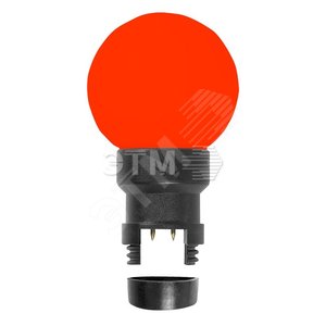 Лампа шар 6 LED для белт-лайта, цвет: Красный, ?45мм, Красная колба | 405-142 | NEON-NIGHT - NEON-NIGHT