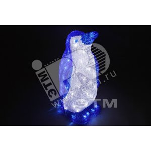Фигура светодиодная акриловая Пингвин 50см100LED IP44 понижающий трансформатор в комплекте (513-250) - NEON-NIGHT