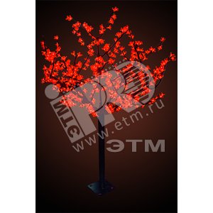 Фигура светодиодная Дерево Сакура H1.5м диаметр кроны 1.3м красное IP44 понижающий трансформатор в комплекте - NEON-NIGHT