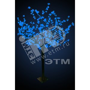Фигура светодиодная Дерево Сакура H1.5м диаметр кроны 1.3м синее IP44 понижающий трансформатор в комплекте - NEON-NIGHT