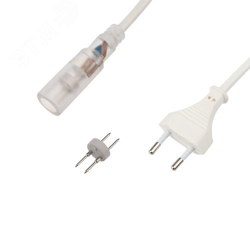 Набор установочный для Дюралайта 2W 10 мм, коннектор с иголкой, выпрямитель, заглушка, до 100 м