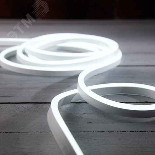 Неон гибкий LED SMD 8х16 мм, односторонний, белый, 120 LED/м, 5 м - NEON-NIGHT