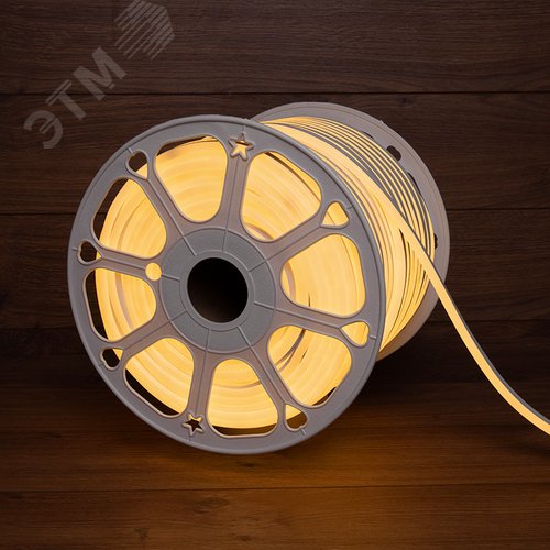 Гибкий неон LED SMD 8х16 мм, теплый белый, 120 LED/м, бухта 100 м | 131-046 | NEON-NIGHT - фото 2
