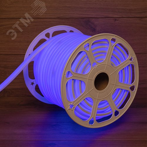 Неон гибкий LED SMD, форма – D, 16х16 мм, синий, 144 LED/м, 50 м - фото 4