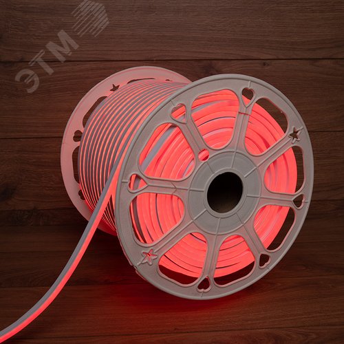 Неон гибкий LED SMD 8х16 мм, двухсторонний, красный, 120 LED/м, 100 м - фото 2