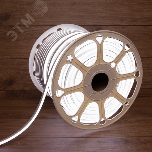 Неон гибкий LED SMD 8х16 мм, двухсторонний, белый, 120 LED/м, 100 м - фото 2