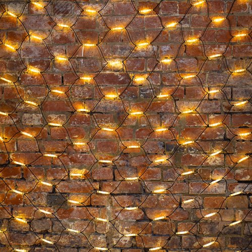 Гирлянда Сеть 2x3 м, черный каучук, 432 LED тёплый белый - NEON-NIGHT