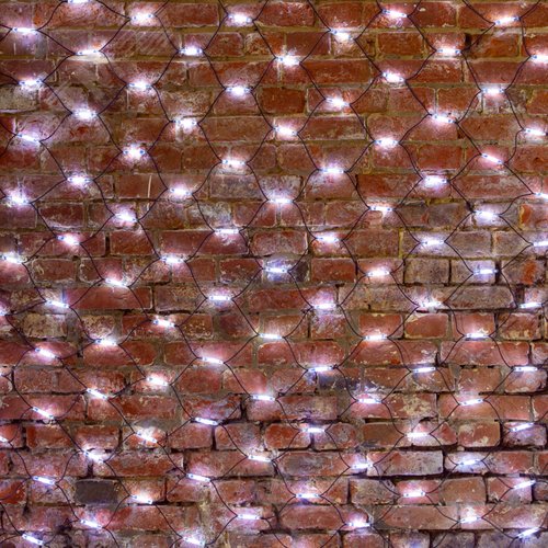 Гирлянда Сеть 2x4 м, черный каучук, 560 LED белые - NEON-NIGHT