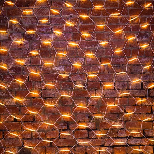 Гирлянда Сеть 2x3 м, белый каучук, 432 LED теплый белый - NEON-NIGHT