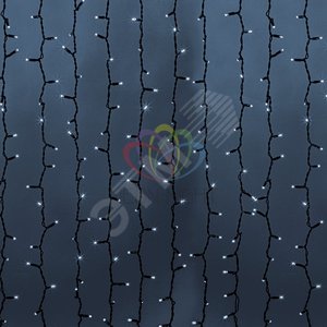 Гирлянда LED дождь, 2х9м, бел - NEON-NIGHT