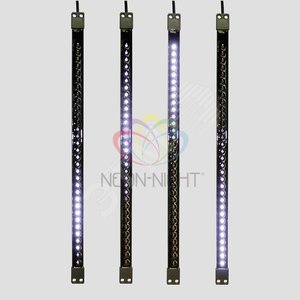 Сосулька уличная светодиодная 50см 9.5В двухсторонняя белые 32х2LED корпус пластик черный - NEON-NIGHT