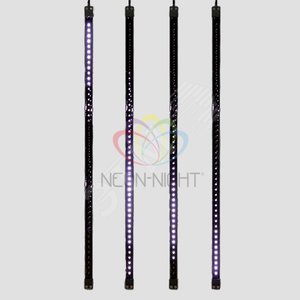 Сосулька светодиодная 80см 9.5В двухсторонняя белые 48х2LED корпус пластик черный - NEON-NIGHT