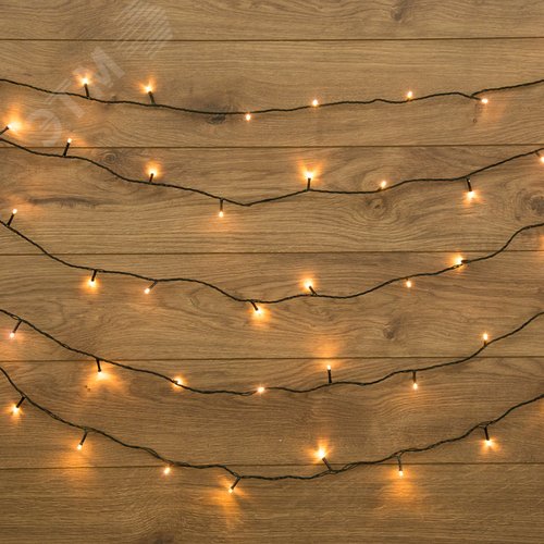 Гирлянда Твинкл Лайт 4 м, темно-зеленый ПВХ, 25 LED, тёплый белый 6