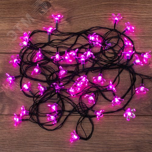 Гирлянда светодиодная сакуры, 50 LED, розовые, 7 м с контроллером 2
