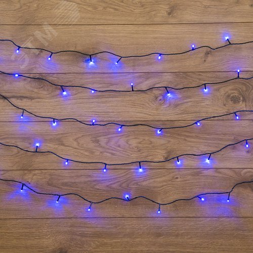 Гирлянда Твинкл Лайт 10 м, темно-зеленый ПВХ, 80 LED, Синий 2