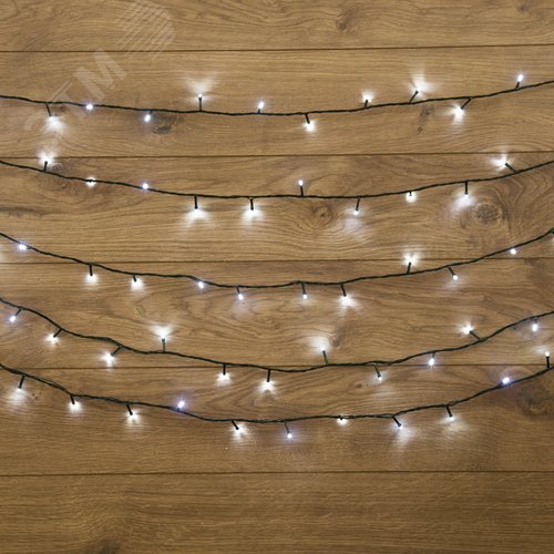 Гирлянда Твинкл-Лайт 20 м, темно-зеленый ПВХ, 160 LED, белый 5