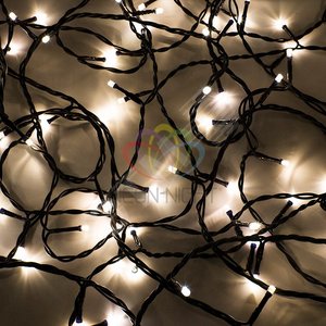 Гирлянда профессиональная Твинкл Лайт 10м 100LED теплый белый/мультиколор (303-156) - NEON-NIGHT